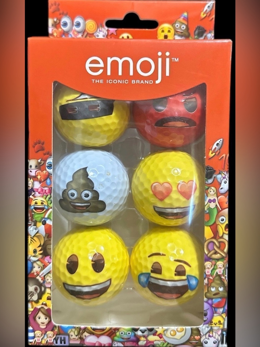 Emoji Golf Balls -Pack of 6